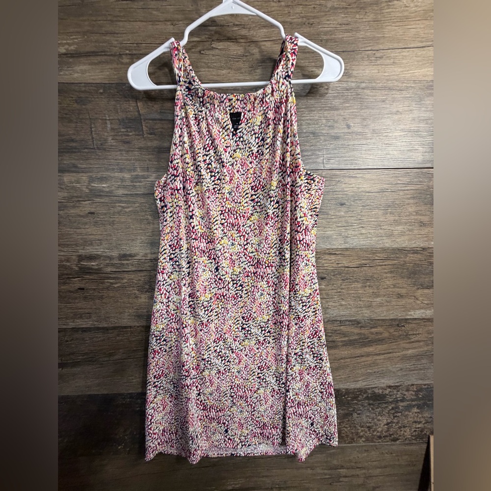 Perceptions Pink Multi-Print Sleeveless Shift Dress